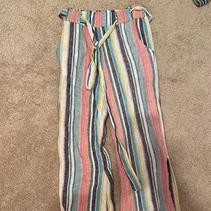 Striped Flowy Pants